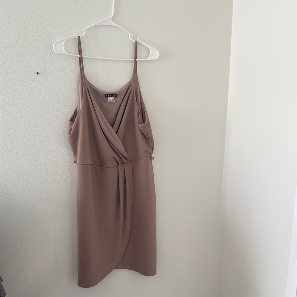 VENUS Pink Sheath Mini Dress Spaghetti Strap
